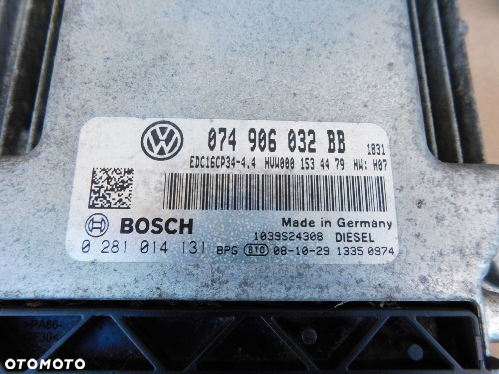 Zestaw startowy Crafter 2.5 TDI 160 KM 074906032BB komputer licznik kluczyk - 4