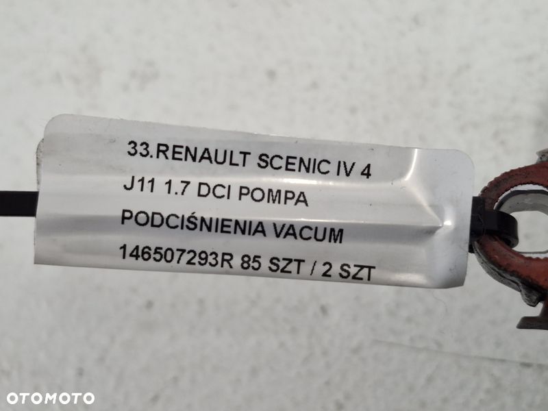 RENAULT SCENIC IV 4 J11 1.7 DCI POMPA PODCIŚNIENIA VACUM 146507293R - 5