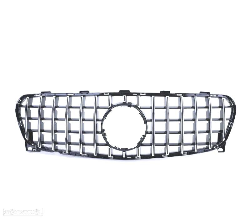 GRELHA FRONTAL MERCEDES GLA X156 2017- PRETO CROMADO LOOK AMG GT - 2