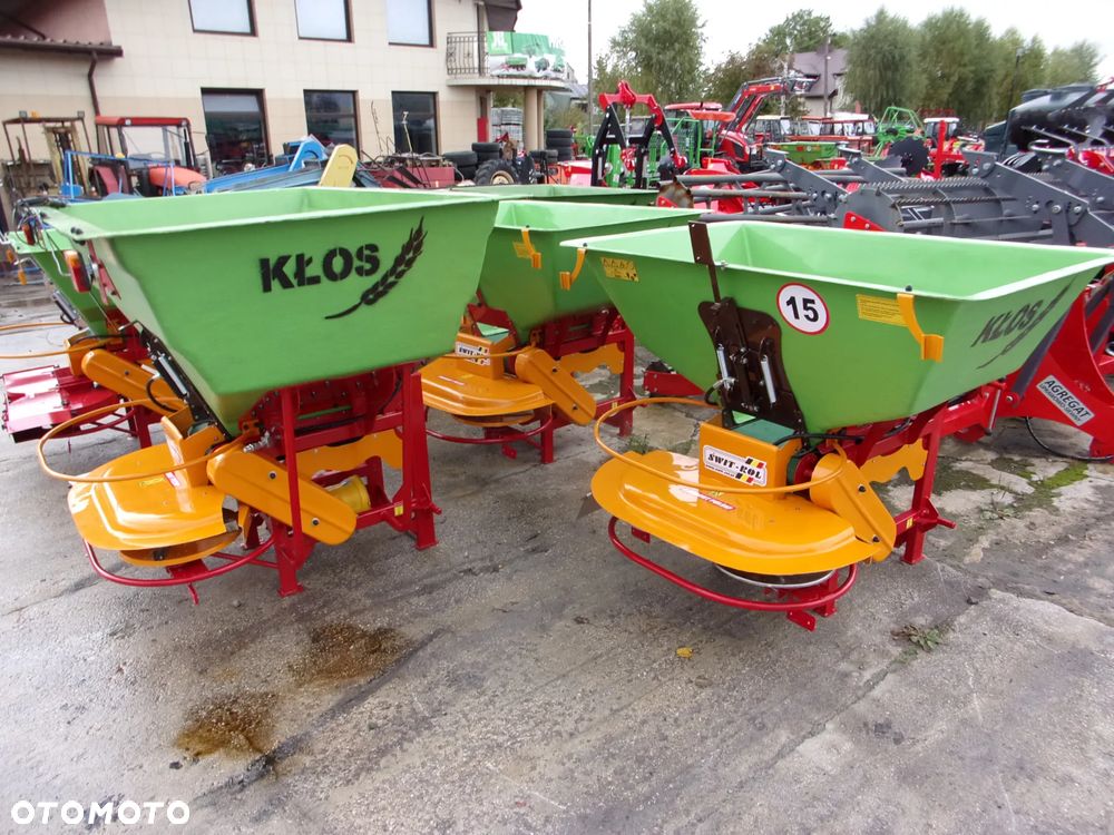Inny Rozsiewacz nawozów i wapna, taśmowy jedno i dwu tarczowy Kłos, Motyl 300, 400, 600, 800 1000 litrów, Rozsiewacz nawozów dwutarczowy ABRA2 - MAXI, Semior, Unior, Unior2, Mini, Mini2, Rozsiewacz dwutarczowy DEX-WAL (Lift, Tornado duo Turbo), Rozsiewacz nawozów Pronar  FD1-M05 - 9