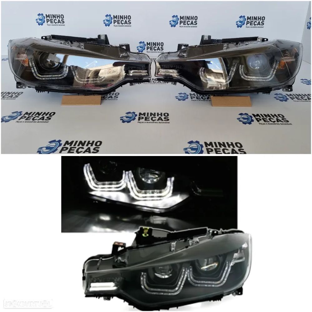 Faróis Frontais Angel Eyes BMW (F30/31) - 1