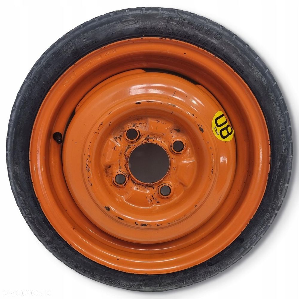 KOŁO DOJAZDOWE 105/70 D14 R14 14X4T 4x100 Daihatsu Move YRV Tanto zapasowe - 10