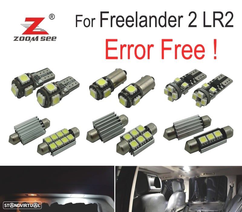 KIT COMPLETO 17 LAMPADAS LED INTERIOR PARA LAND ROVER FREELANDER 2 LR2 06-13 - 1