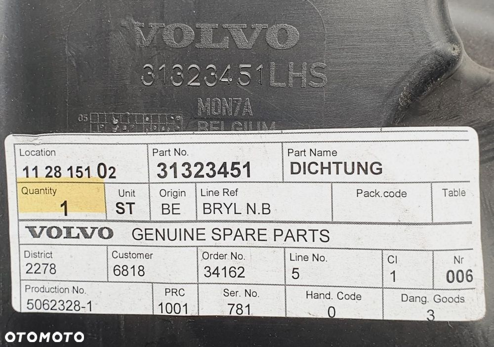 KIEROWNICA POWIETRZA LEWA VOLVO V70 III XC70 S80 - 3