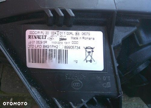 RENAULT LAGUNA III LIFT 10 XENON PRAWA PRZEDNIA LAMPA ORYGINAŁ 260105295R - 16