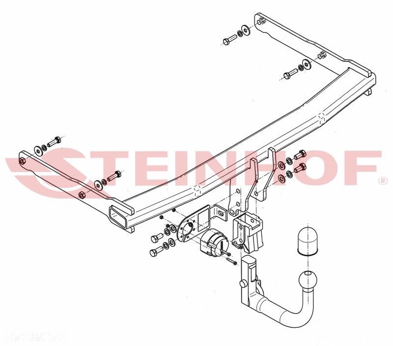 Wypinany hak holowniczy + Moduł 7 pin do Audi A6 C7 Allroad od 2012 do 2018 - 2