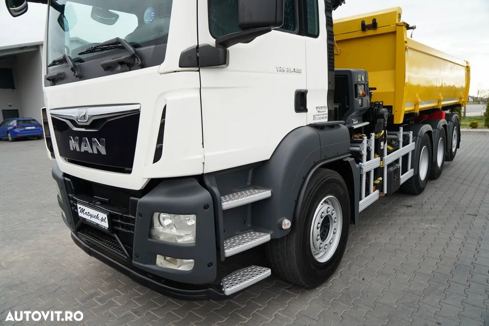 MAN TGS 32.400 / 8x4 / TRIDEM / BASCULATOR DUPLĂT / HIDRODECKER / BORDMATIC + HIAB 188 E-3D HDS / ROTATOR / PILOT / EURO 6 - 18