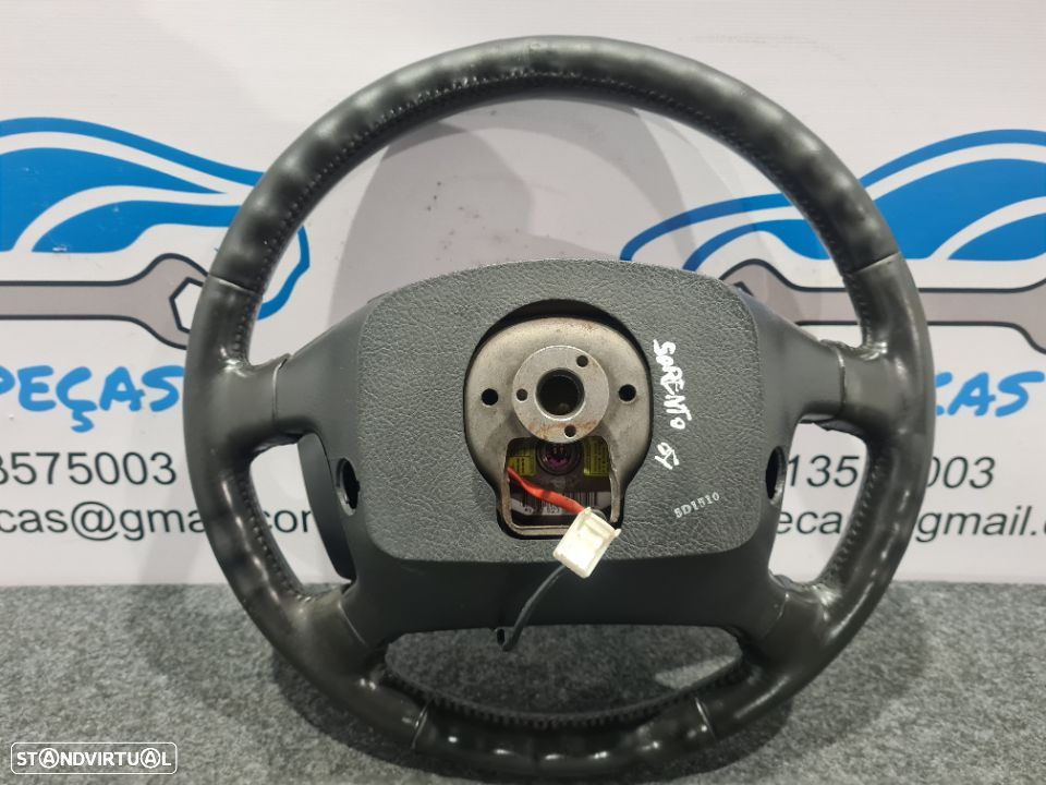 VOLANTE GUIADOR COMPLETO KIA SORENTO PELE COMANDOS MULTIFUNÇÕES AIRBAG - 3