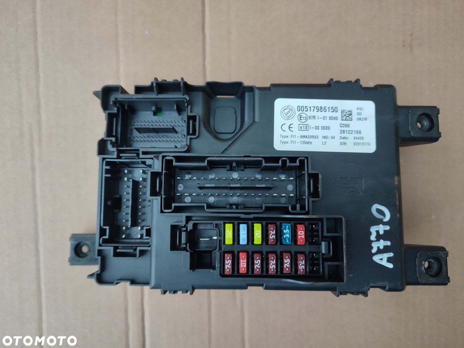 Skrzynka moduł BSI FIAT GRANDE PUNTO 1.4 8V 00517986150 115TYS PRZEBIEGU - 1