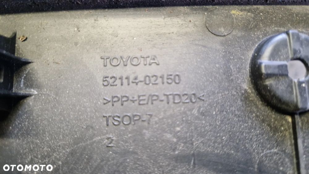 TOYOTA AURIS II PODKŁADKA POD TABLICĘ 52114-02150 - 5