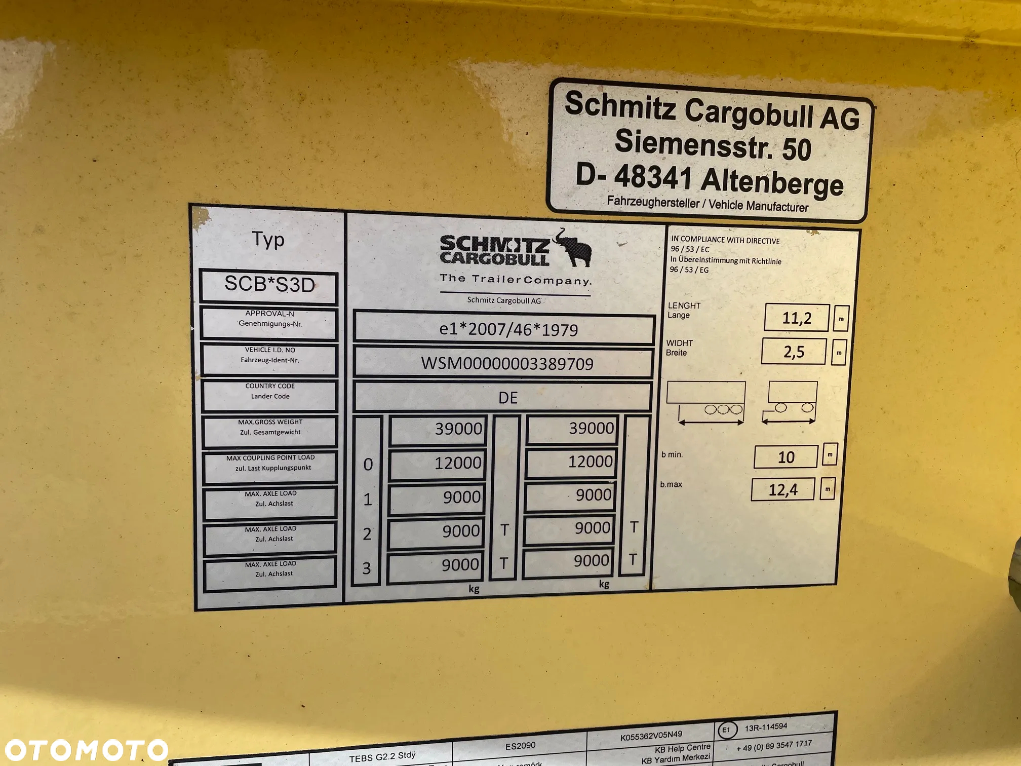 Schmitz Cargobull SCB S3D/ Podkontnerowa / 20,30,40,45 - 9