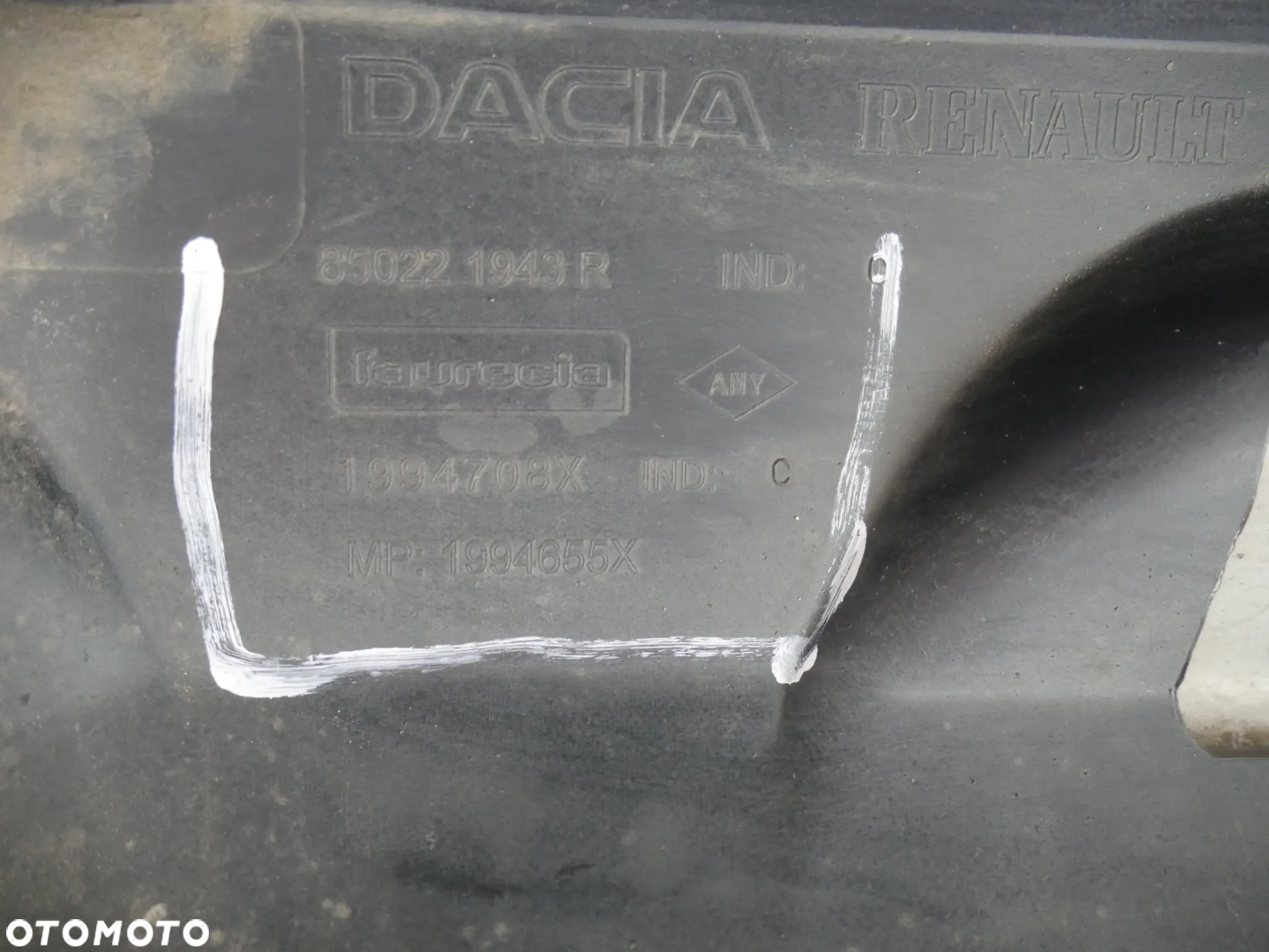 DACIA LOGAN II STEPWAY KOMBI ZDERZAK TYLNY TYŁ 850221943R - 9