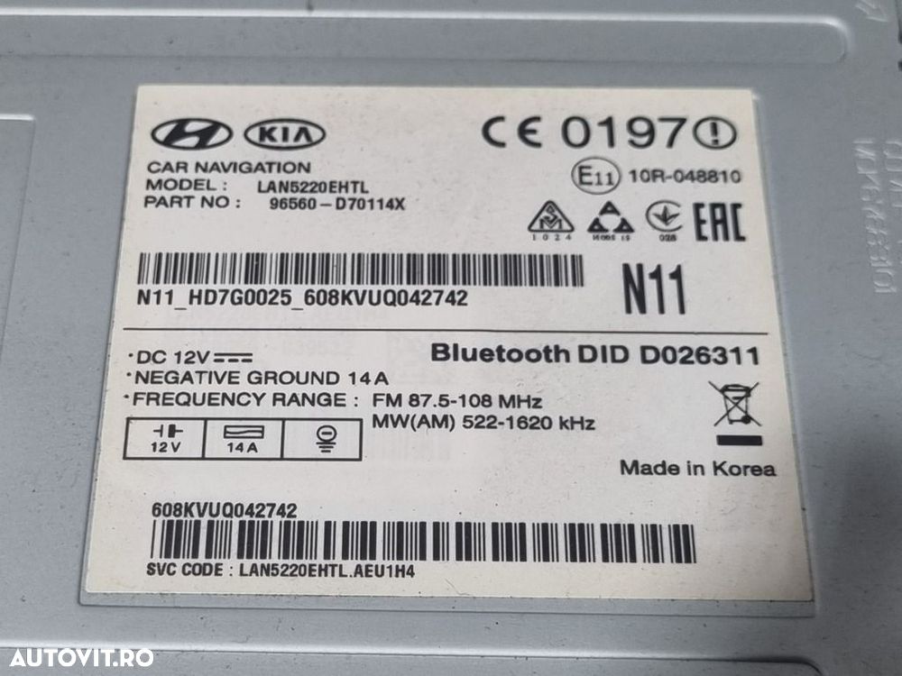 Navigatie Hyundai Tucson III 2015 - 2018 (1298) 96560d70144x - 4