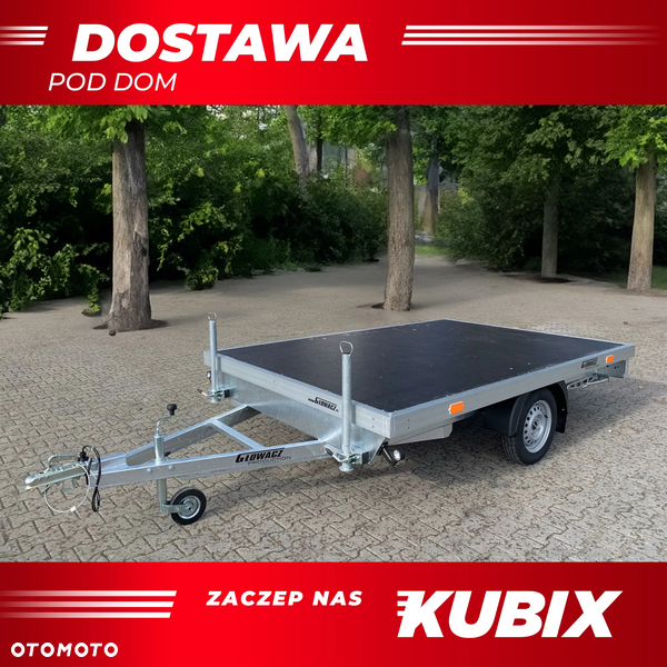 Głowacz Przyczepa do transportu saun, jacuzzi , bali itd.Wymiar 300×200 cm, wyposażona w podpory