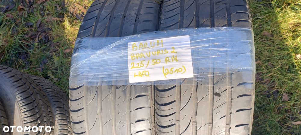 2 opony opona lato BARUM BRAVURIS 2  225/50 r17 cali - 1