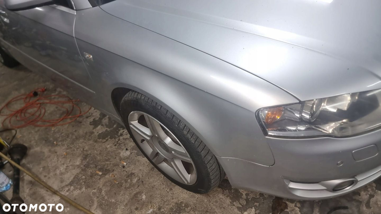 PRZÓD MASKA BŁOTNIK ZDERZAK LAMPA CHŁODNICE AUDI A4 B7 04 SREBRNY 3.0TDI - 2