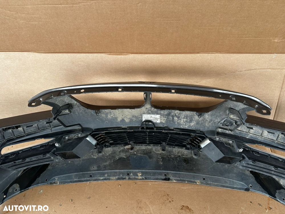 bara spoiler fata bmw F06 F12 f13 LCI Facelift cu găuri pt senzori pdc parcare bara conține grile și elementele cromate - 8