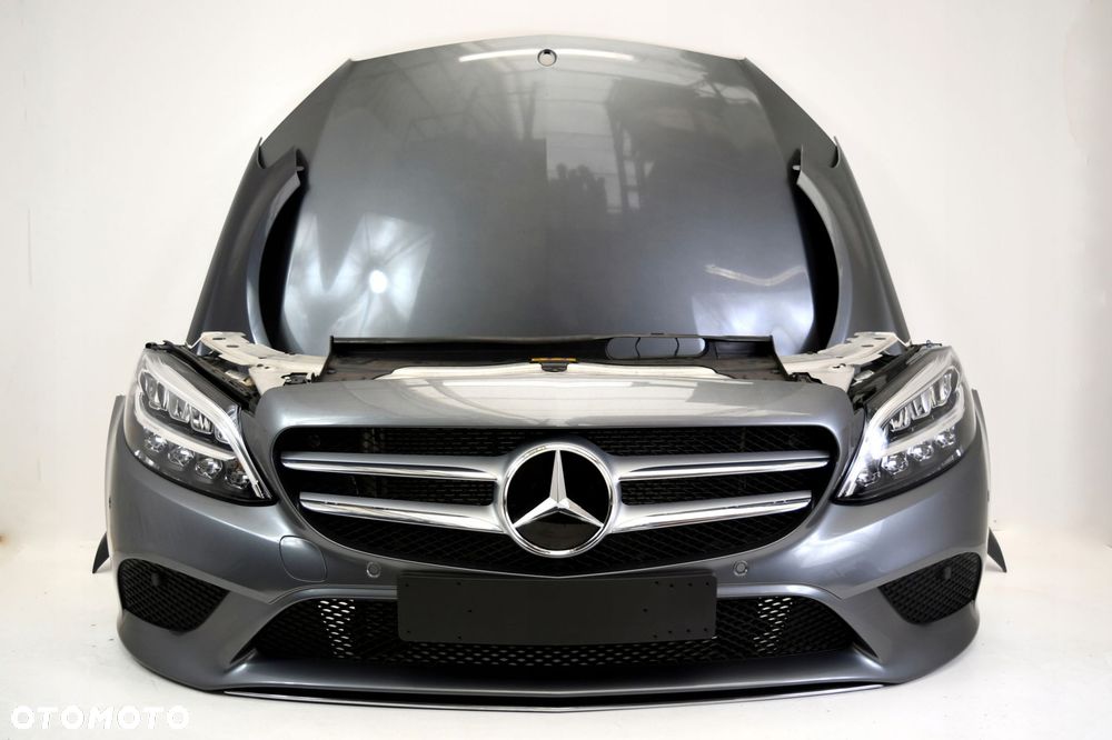 MERCEDES C KLASA W205 LIFT MASKA BŁOTNIK LAMPY PAS - 1