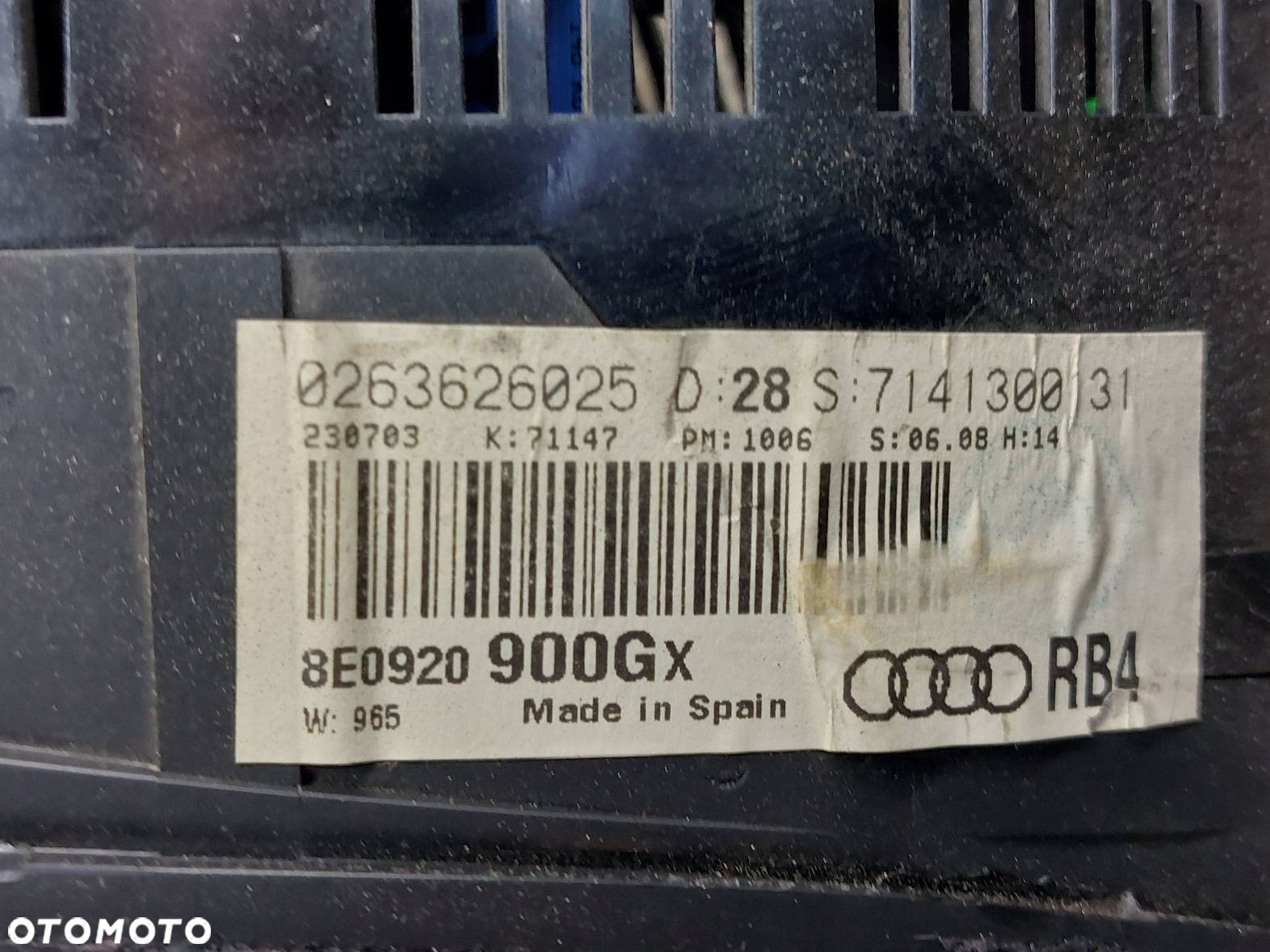 ZESTAW STARTOWY STEROWNIK AUDI A4 B6 2.5 TDI 8E0907401 8E0907279C - 7