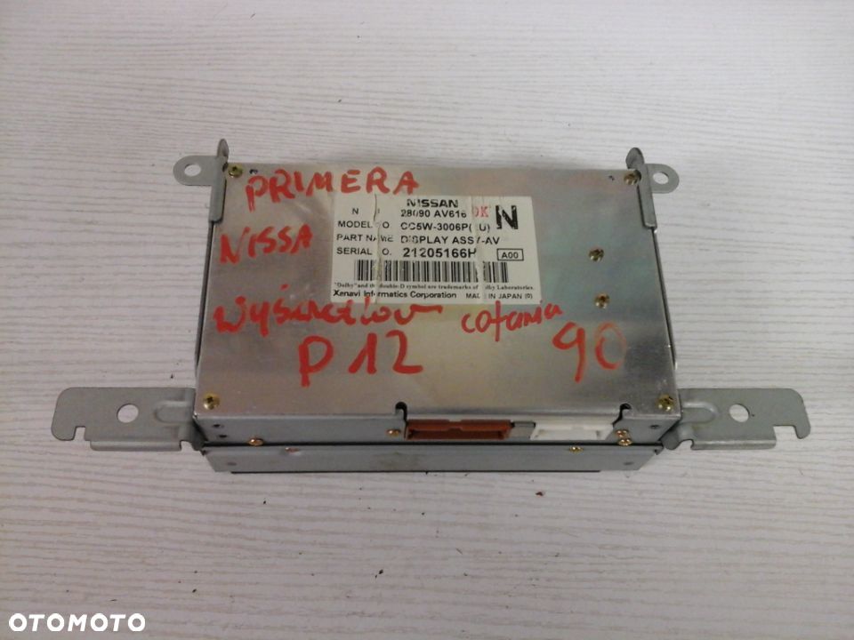 WYŚWIETLACZ NISSAN PRIMERA P12 CC5W-3006P - 1