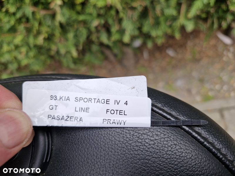 KIA SPORTAGE IV 4 GT LINE GTLINE FOTEL PASAŻERA PRAWY PRZÓD SKÓRA EU - 5