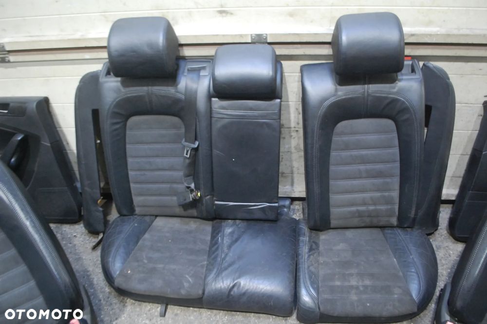 FOTELE ALCANTARA KOMPLET BOCZKI SKÓRA VW PASSAT B6 KOMBI R-LINE - 4