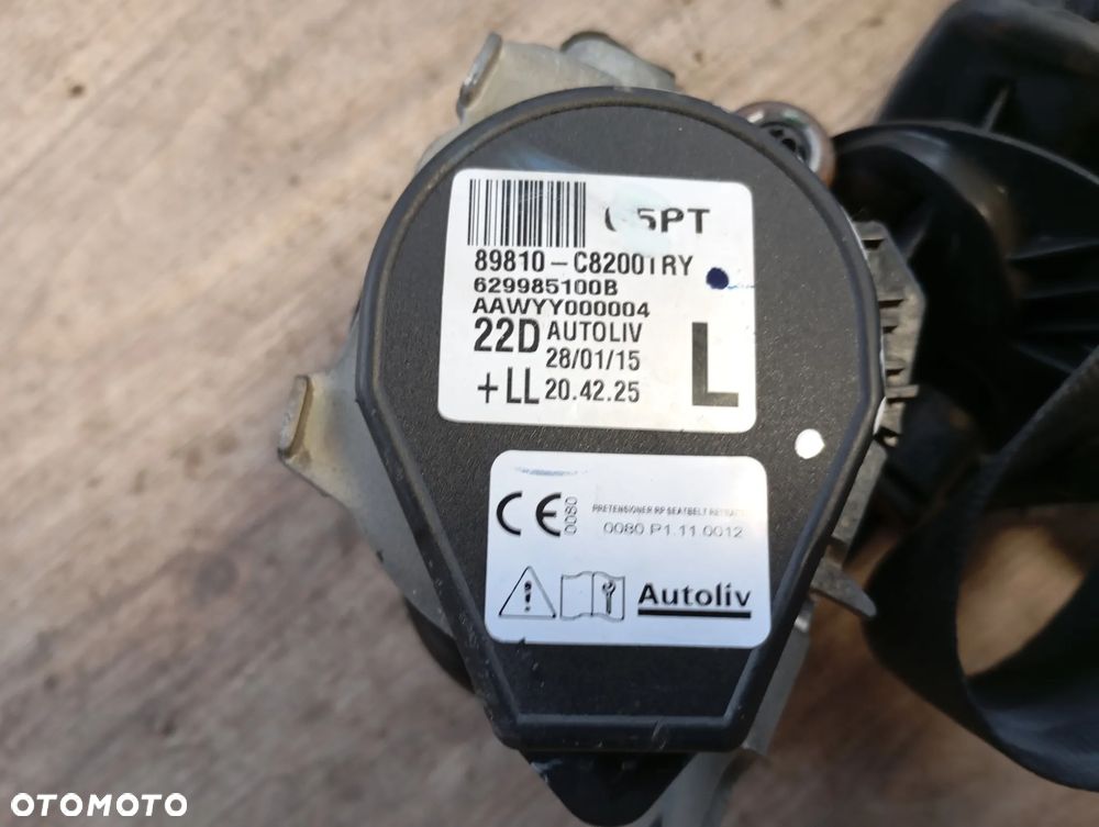PAS PASY BEZPIECZEŃSTWA TYŁ PRAWY LEWY KOMPLET HYUNDAI I20 II - 2