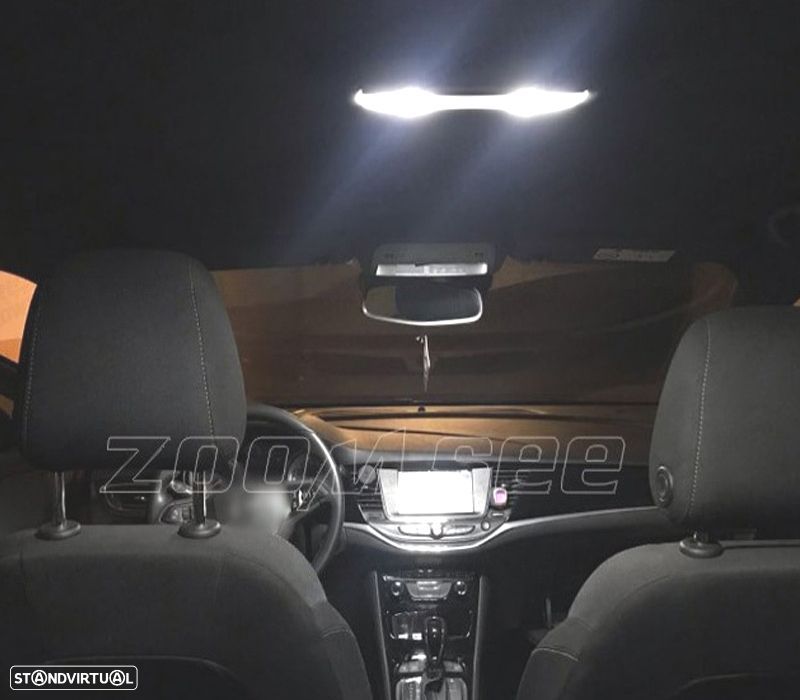 KIT COMPLETO 13 LAMPADAS LED INTERIOR PARA OPEL ASTRA K OPC GTC 15- - 5
