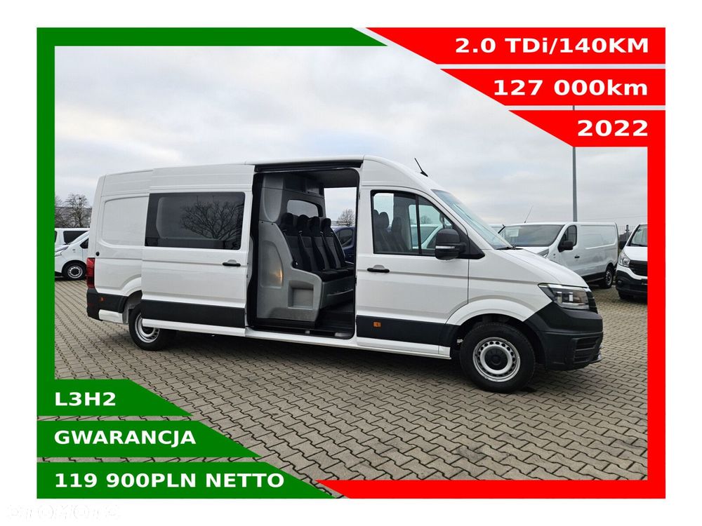 Volkswagen Crafter L3H2 *119900zł NETTO* Brygadówka 7 osób 2.0TDi/140KM - 1