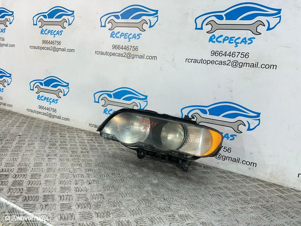 .Otica Farol Esquerda 8 409 015 Original Halogénio Hella BMW X5 E53 1999 - 2006 - 6