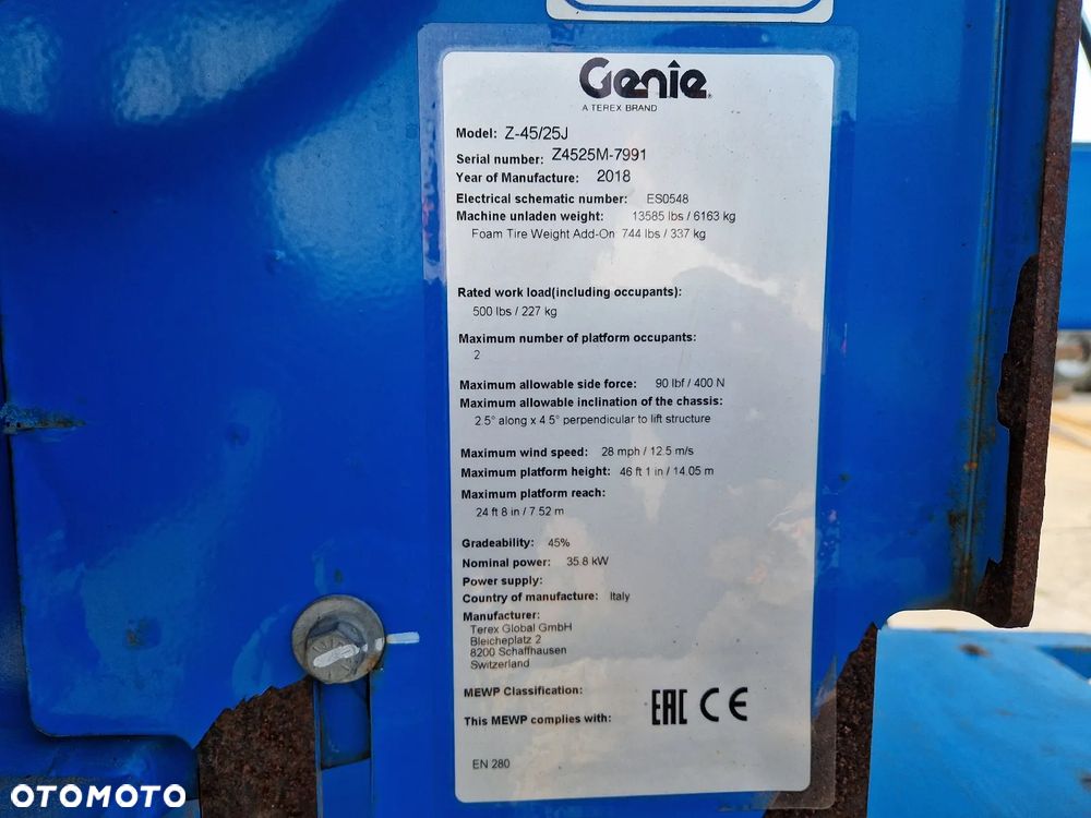 Genie Z 45/25 Z-45/25 jak 450AJ  RZ116 - 9