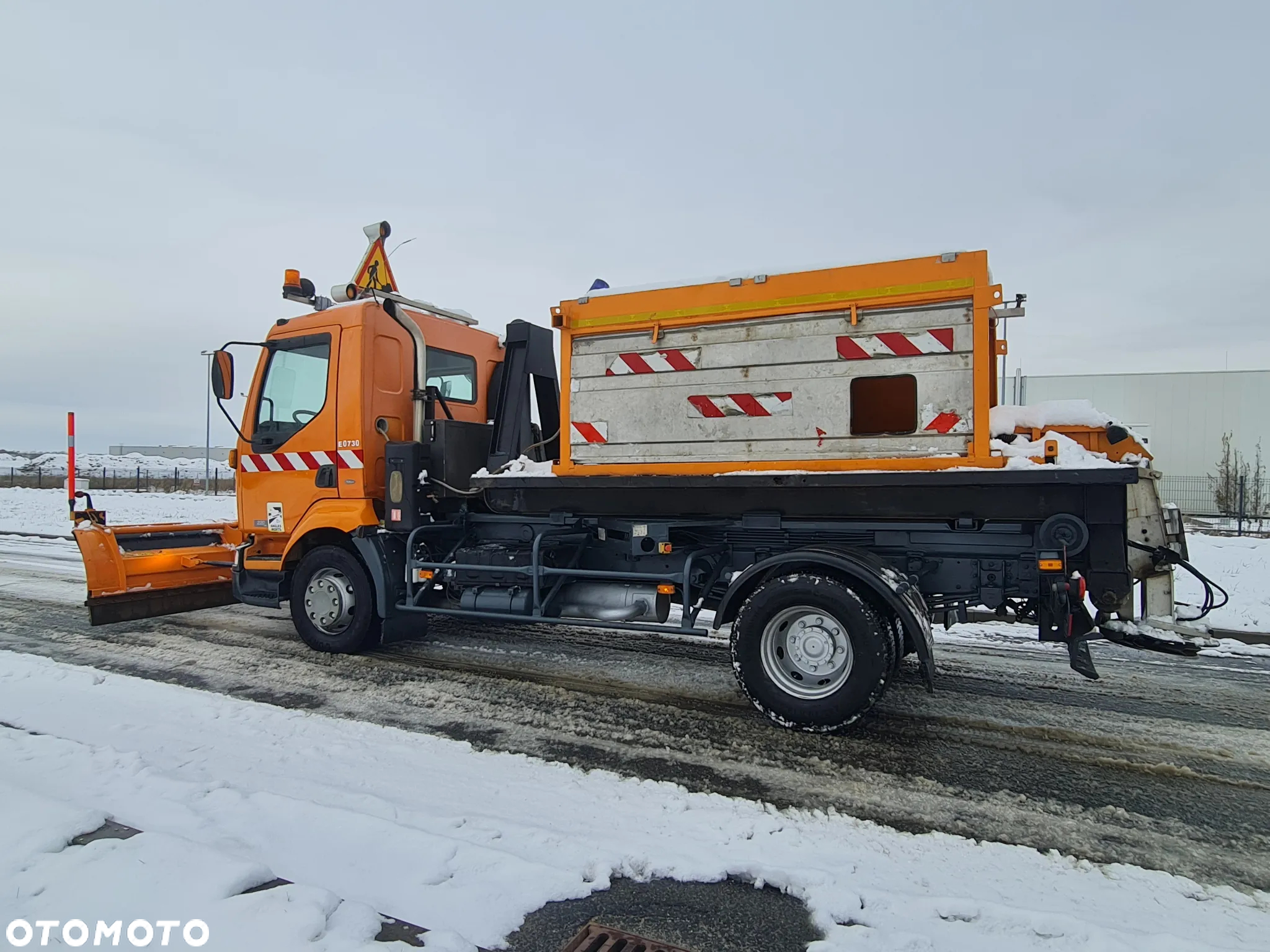 Renault Midlum 220DCi Hakowiec 2005 r. Wywrotka Solarka Specjalny Pług Kompletny Zestaw Do Odśnieżania - 33