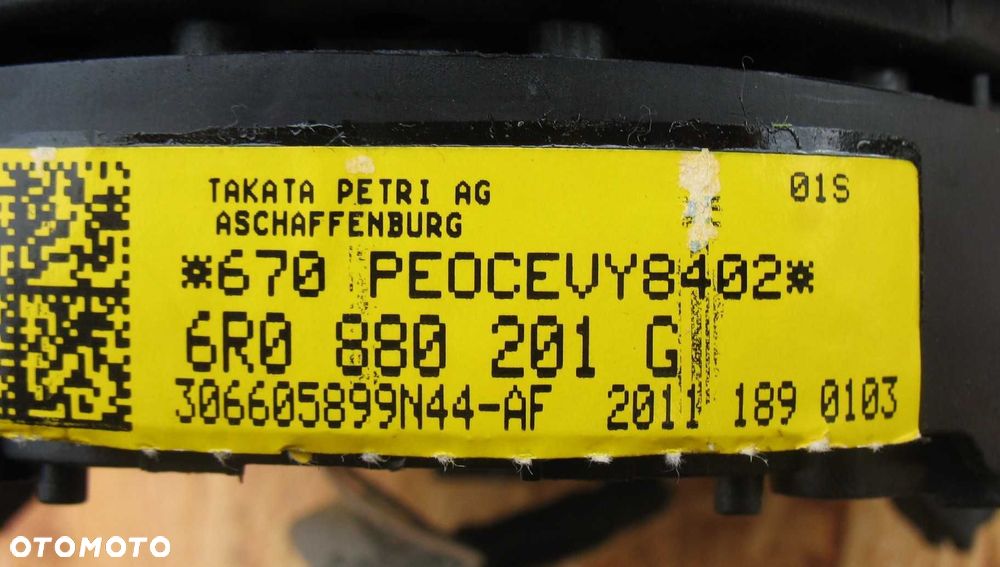 VW Polo 5 V 6R poduszki powietrzne Airbag komplet - 4