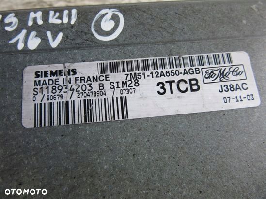 Ford Focus MK2 1.6 16V KOMPUTER 7M51-12A650-AGB - 2