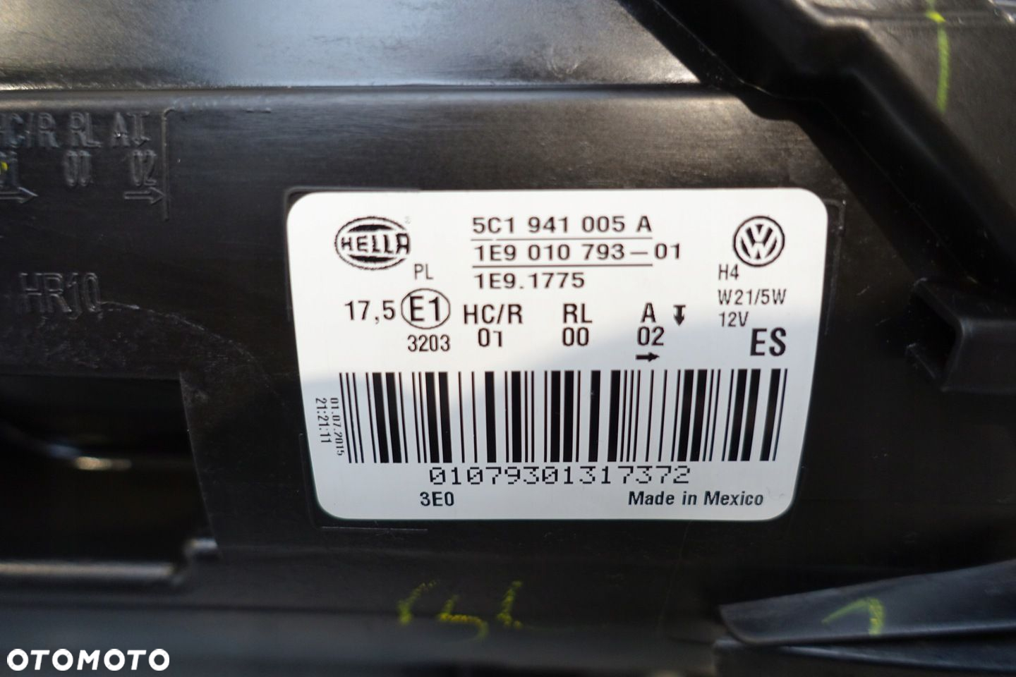 VW BEETLE 5C LAMPA REFLEKTOR PRZÓD LEWA PRAWA KOMPLET IGŁA DEMONTAŻ - 6
