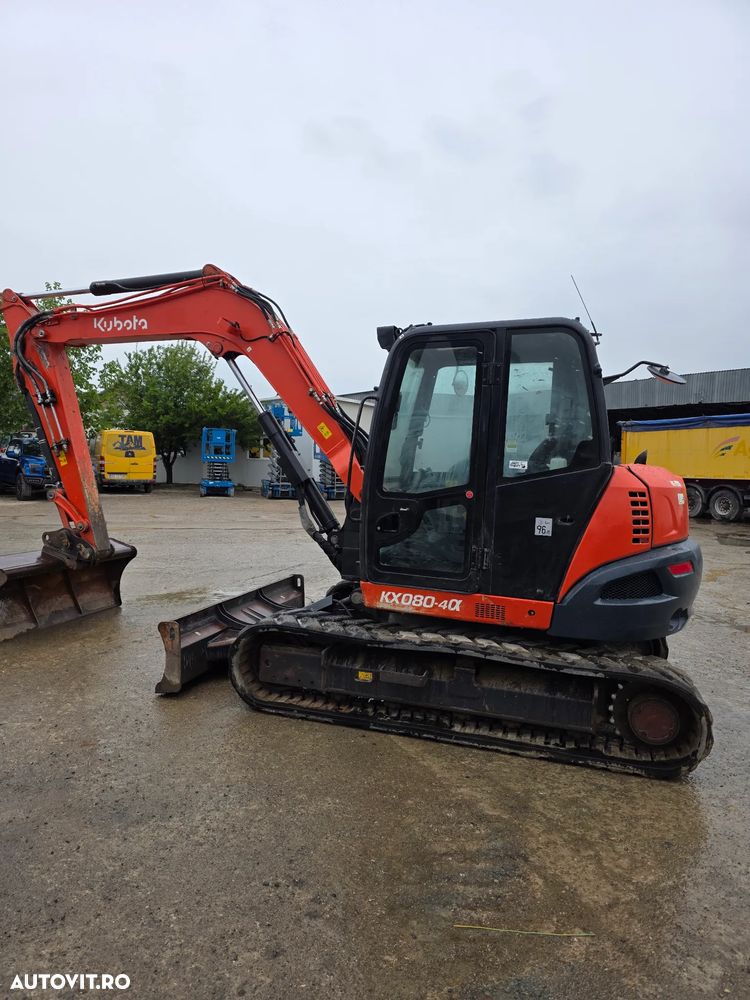 Kubota KX080-4 alpha excavator pe senile midiexcavator compact - 2