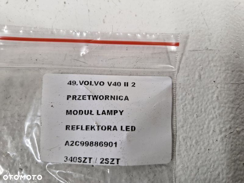 volvo v40 ii 2 przetwornica moduł lampy reflektora led a2c99886901 - 5