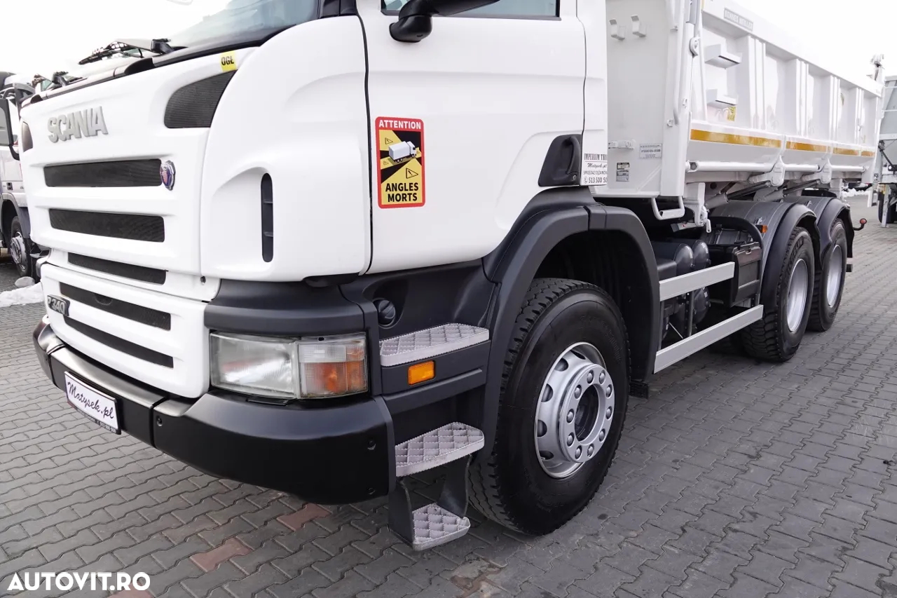 Scania P 340 / 6x4 / BASCULANTE / HYDROBURTA / BORDMATIC / MEILLER KIPER / MANUAL / 2010 - 14