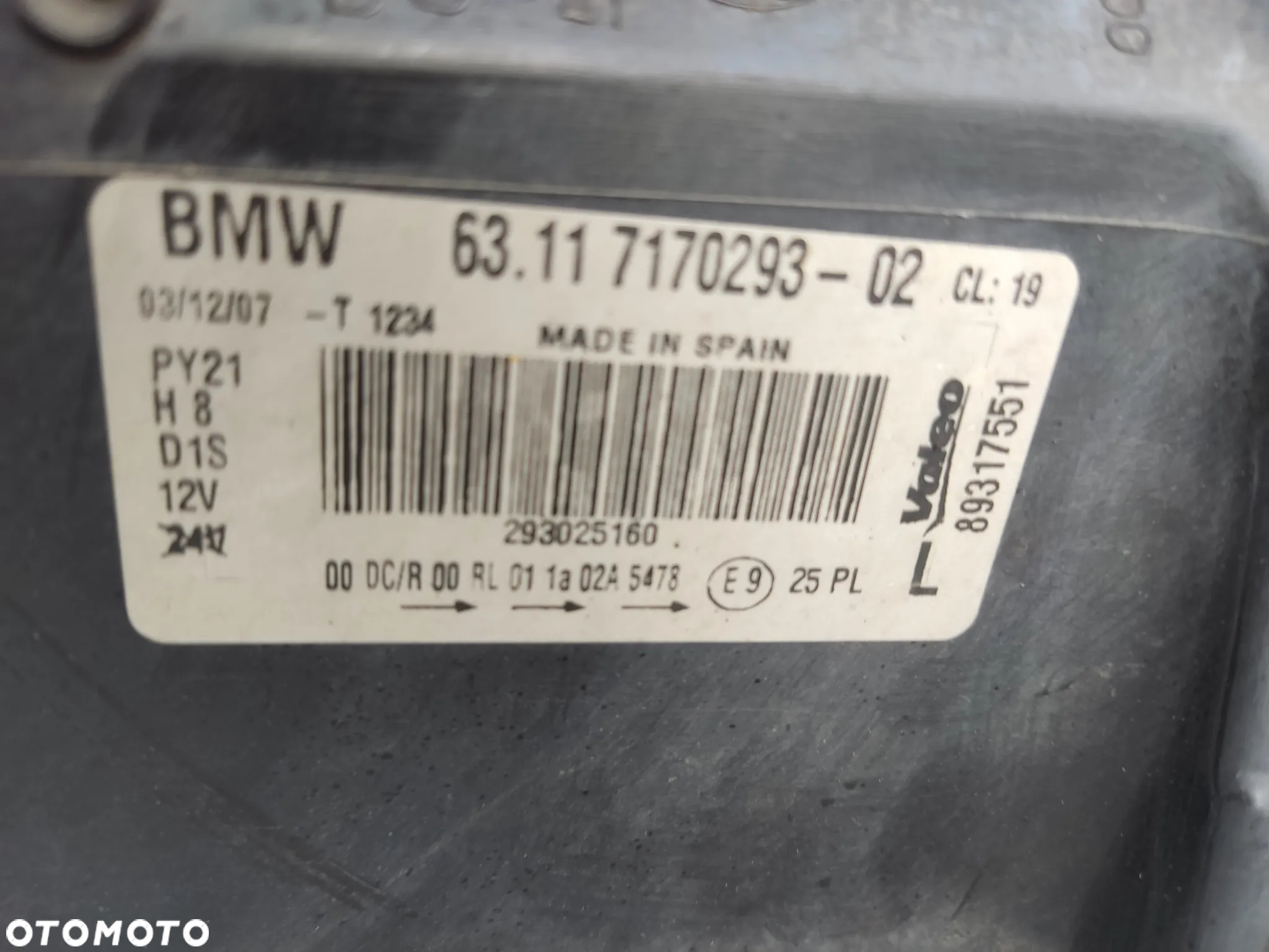 BMW 1 E81 E87 LIFT LCI LAMPA PRZEDNIA PRZÓD LEWA PRAWA XENON UK 7170294 7170293 - 5
