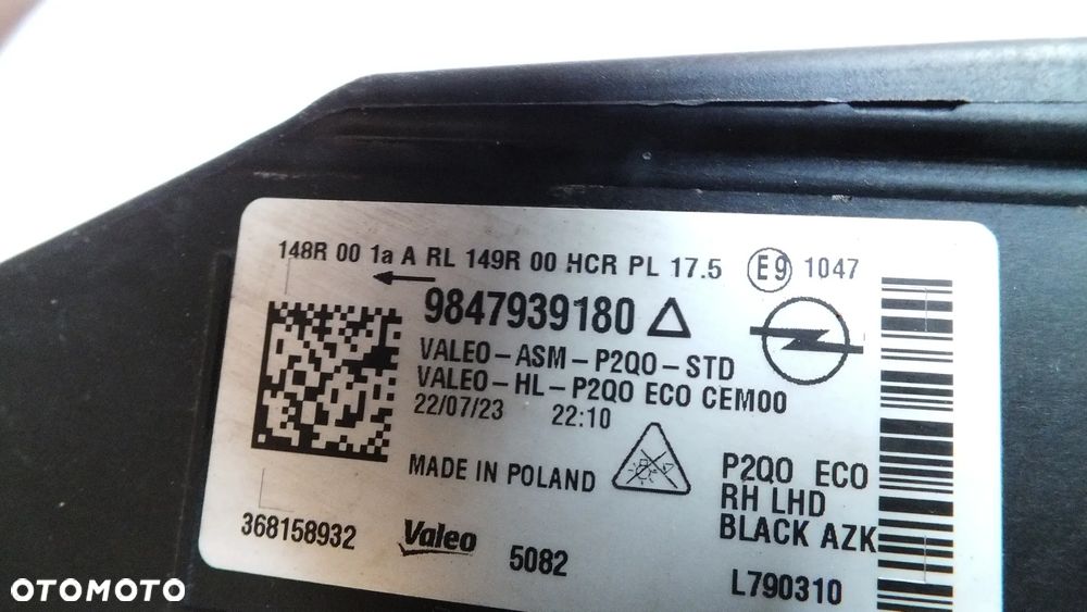 Lampa przednia prawa Opel Mokka II Ful Led - 8