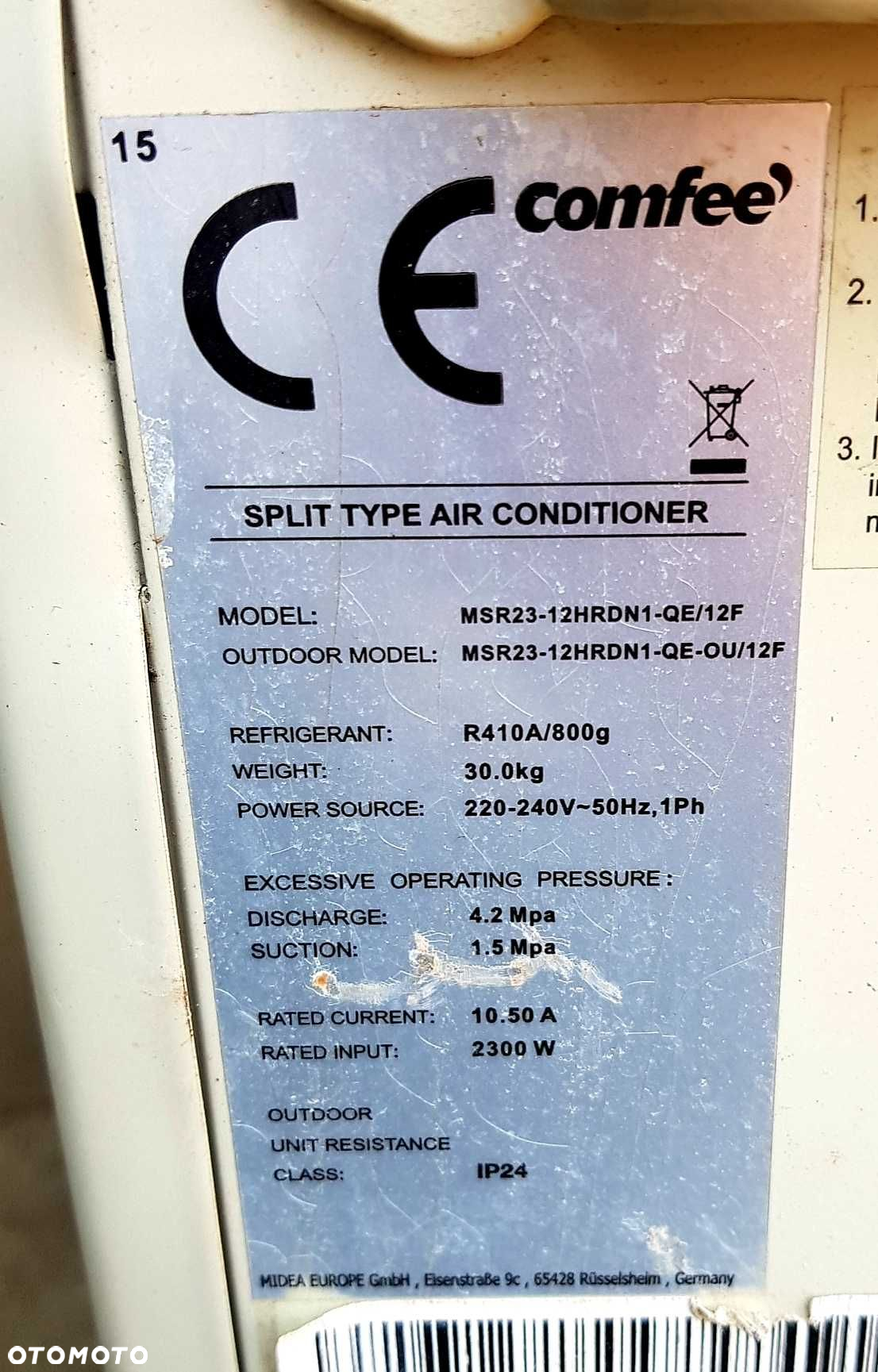 COMFEE Klimatyzator MSR23-12HRDN1-QE/12F - 3