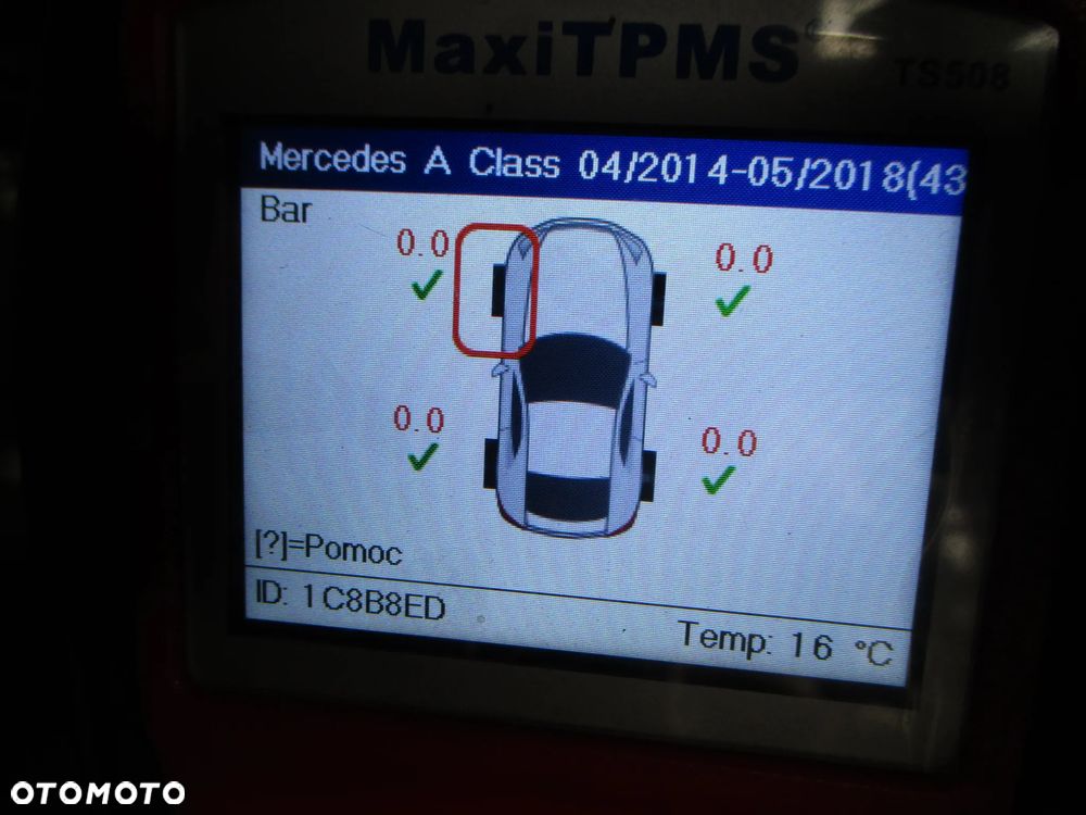 CZUJNIKI CIŚNIENIA POWIETRZA TPMS MERCEDES A B KLASA KLASSE CLA C117 - 5