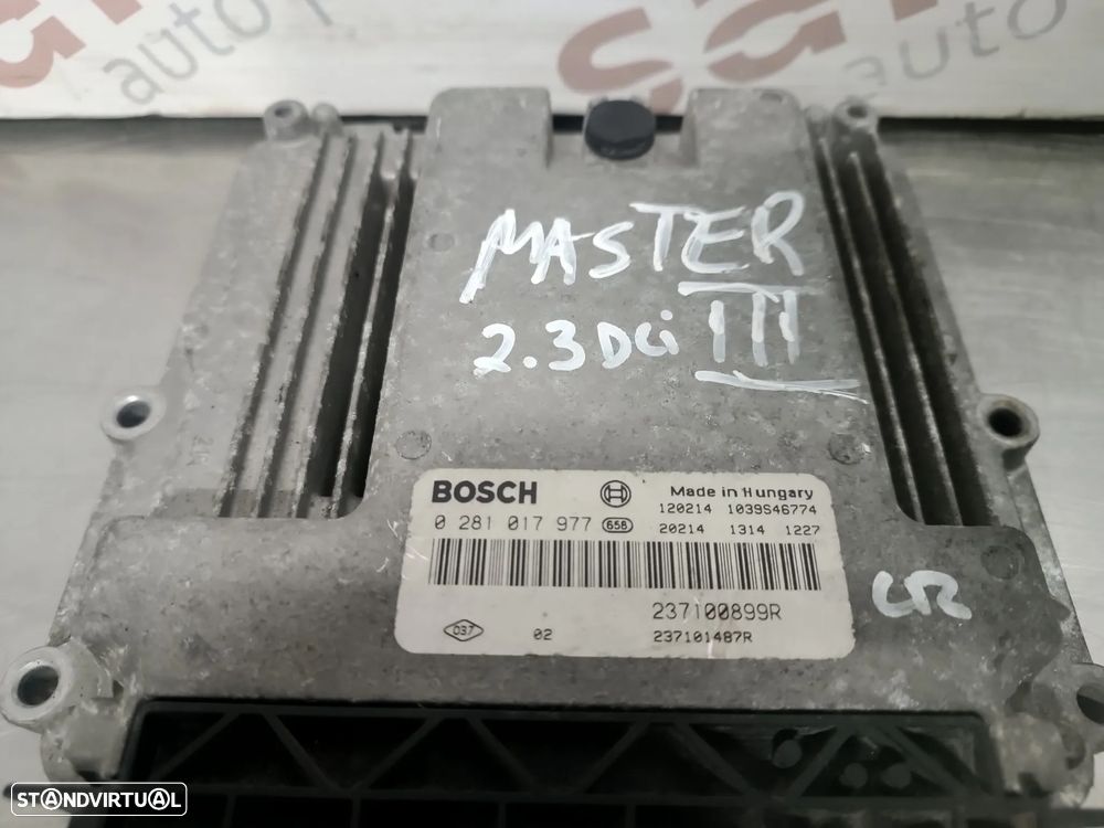 UNIDADE / CENTRALINA DO MOTOR RENAULT MASTER III / OPEL MOVANO B 2.3DCI 0281017977 237100899R 237101487R - 4