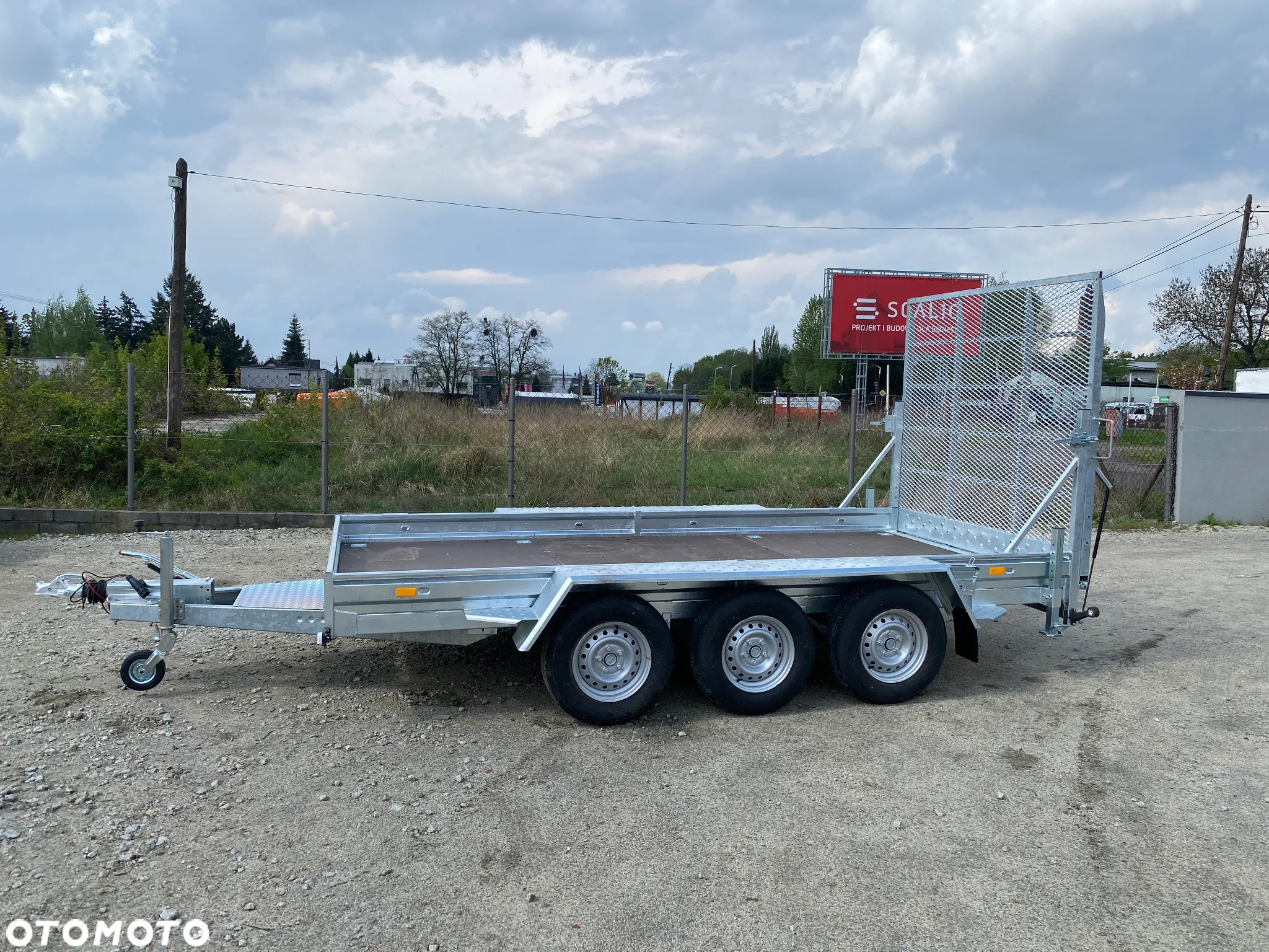 Niewiadów | 400X190X18 | DMC 3,5T | R14C | K4035 | Z RAMPĄ NAJAZDOWĄ | DO PRZEWOZU MASZYN I POJAZDÓW 3 OSIOWA | RATY | LEASING | - 2