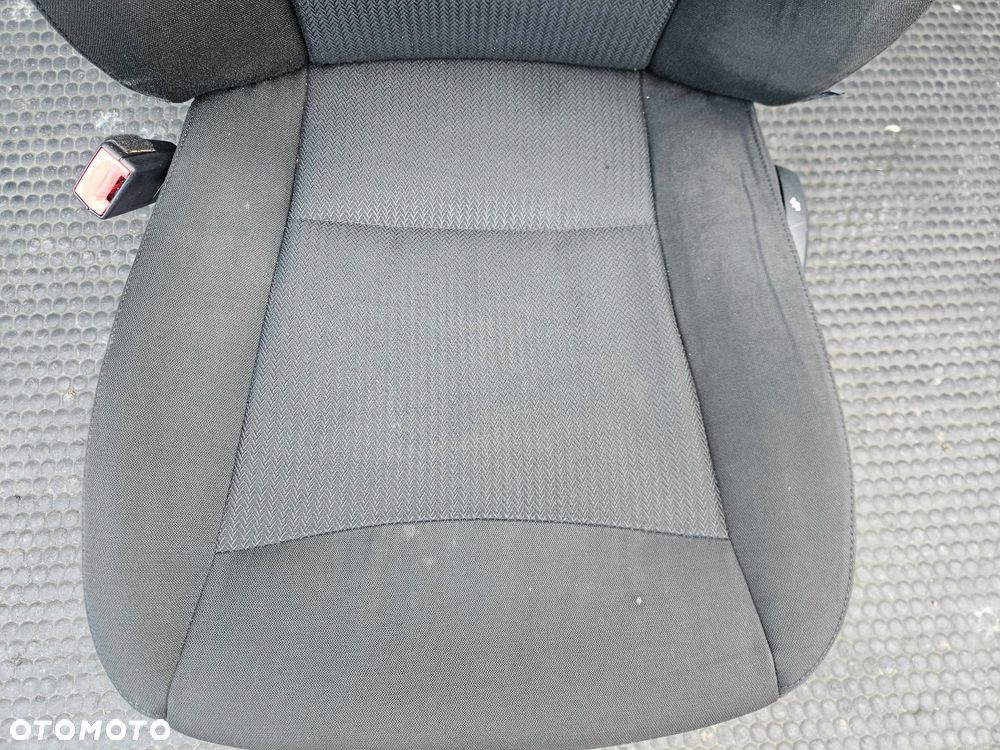 Fotel Kierowcy Siedzenie Welur Czarny Zagłówek BMW 3 E90 E91 2009r Lift LCI - 6