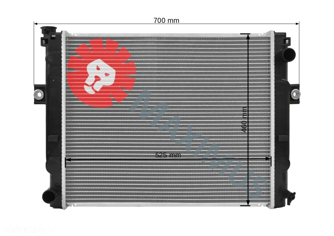 NOWA CHŁODNICA WODY TOYOTA 7FD 7FG 16410U333071 16410-U3330-71 16410U335071 16410-U3350-71 - 2