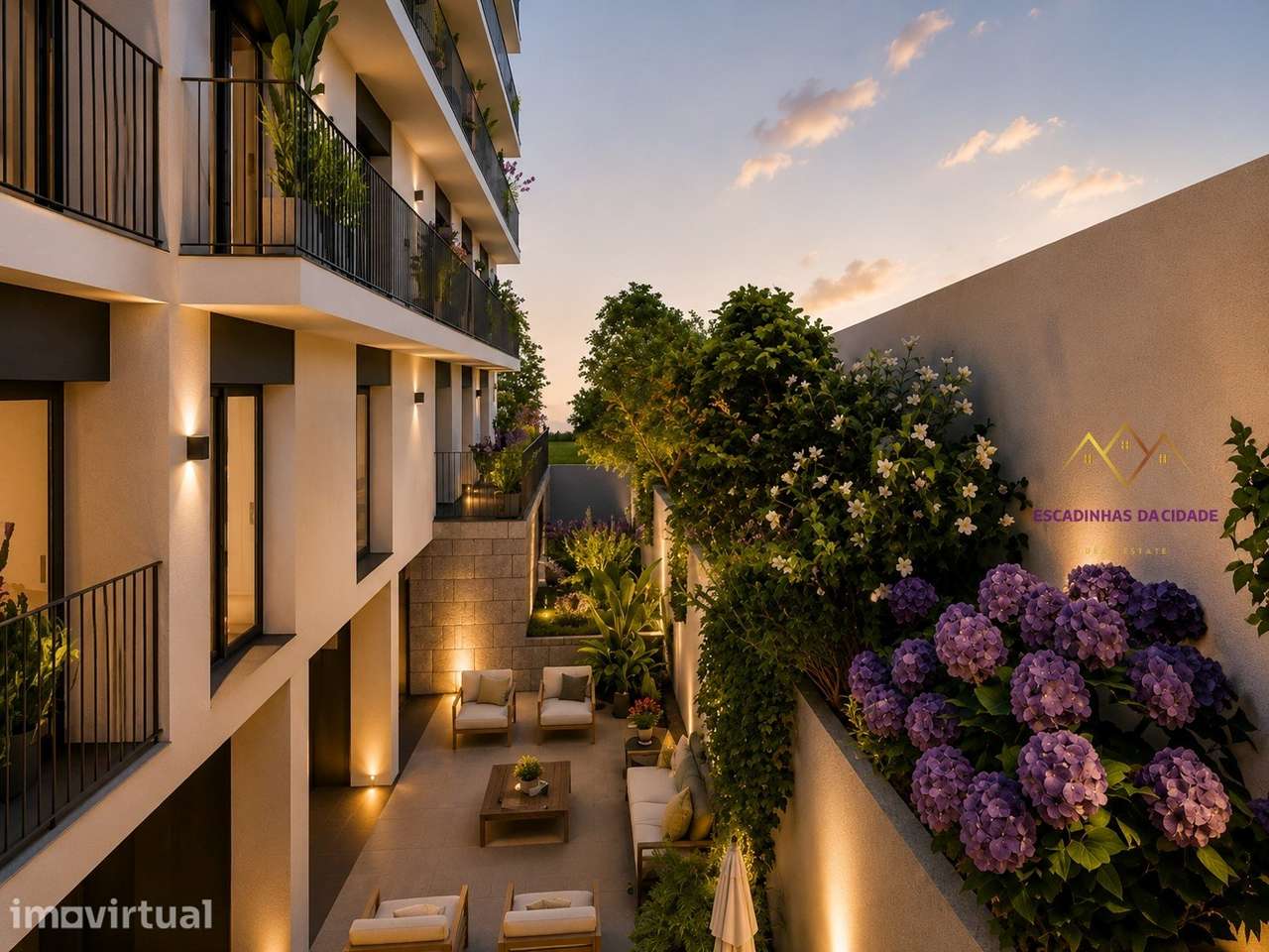 T2 com Piscina aquecida, ginásio e terraço no rooftop - Loures - Grande imagem: 2/23