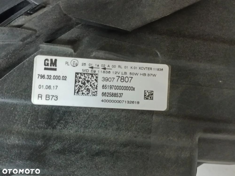 OPEL ASTRA K LUX 15-19r FULL LED LAMPA PRZEDNIA PRAWA ORYGINAŁ EUROPA - 12