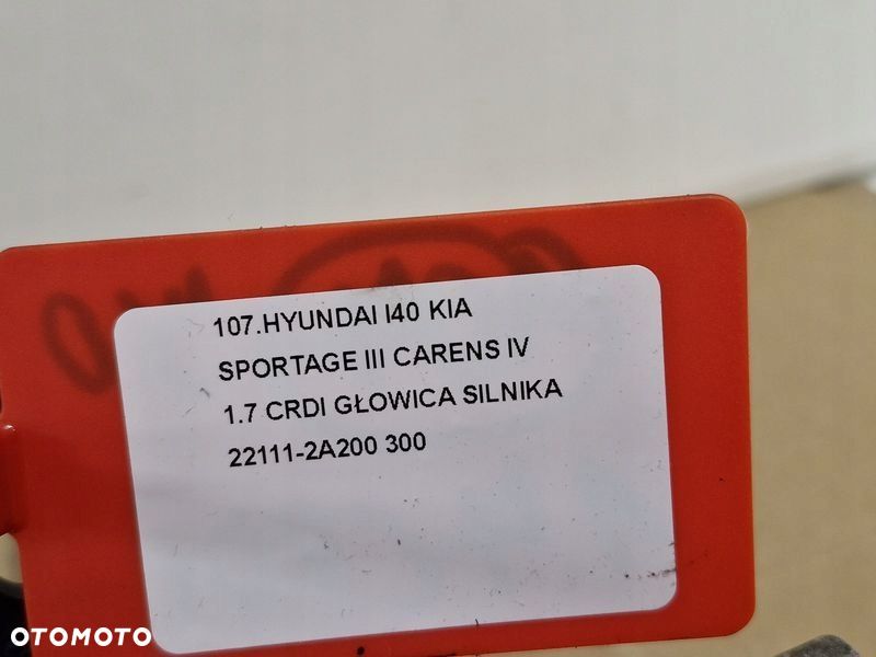 HYUNDAI I40 KIA SPORTAGE III 3 CARENS IV 1.7 CRDI GŁOWICA SILNIKA 22111-2A200 - 6