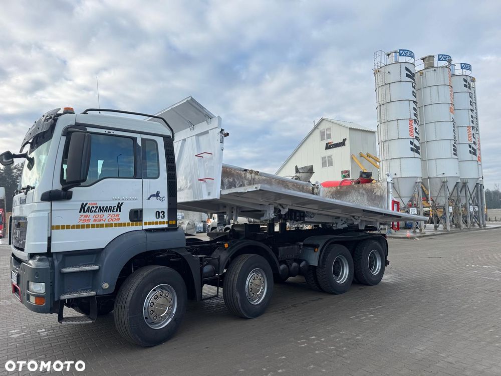 MAN TGS 2008r 8x4 3 STRONNY WYWROT + Hydroburta!!! - 9